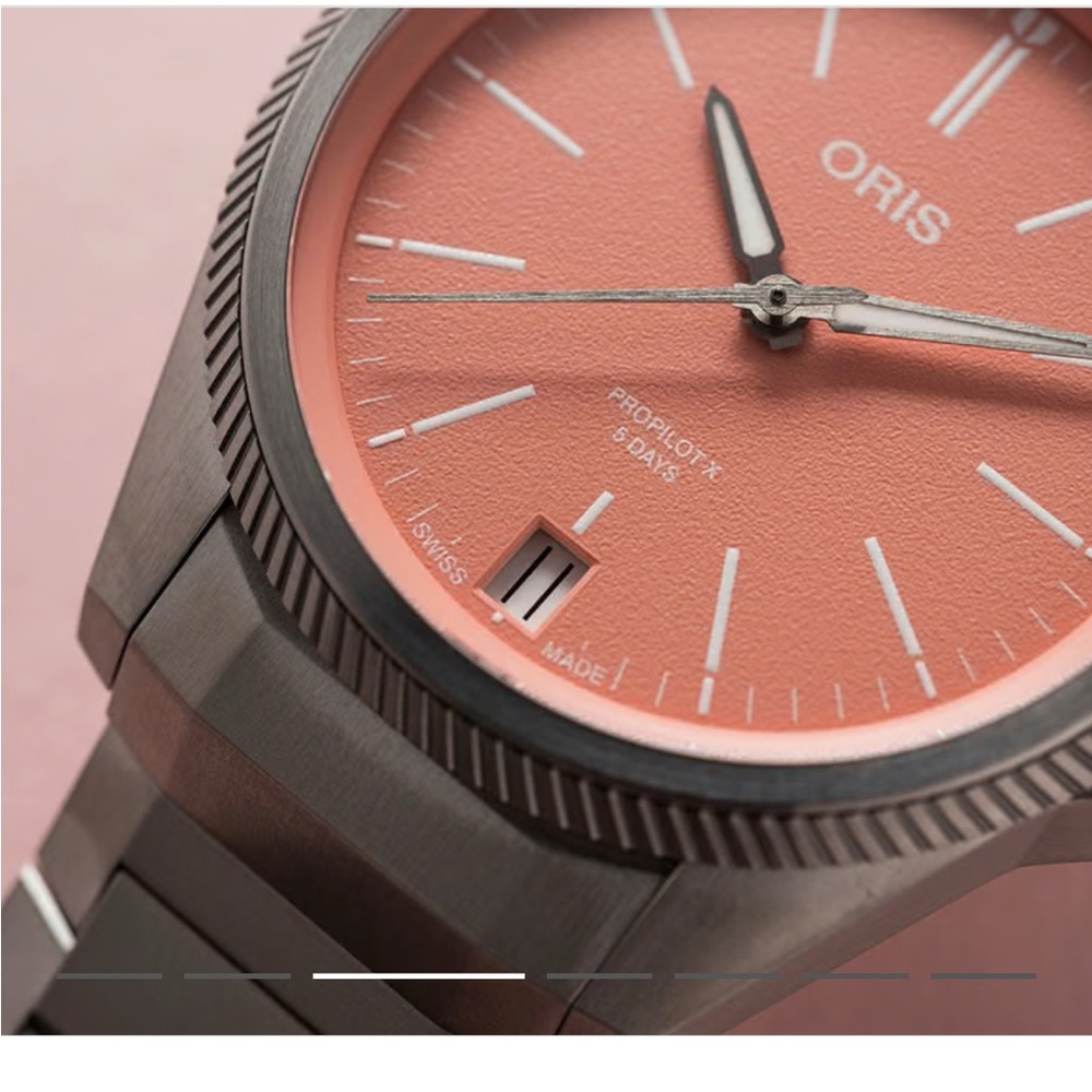 Oris Propilot X Calibre 400 Salmon Face Watch
